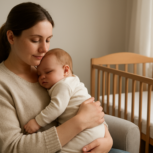 Meu bebê só dorme no colo: por que acontece e como ensinar a dormir no berço